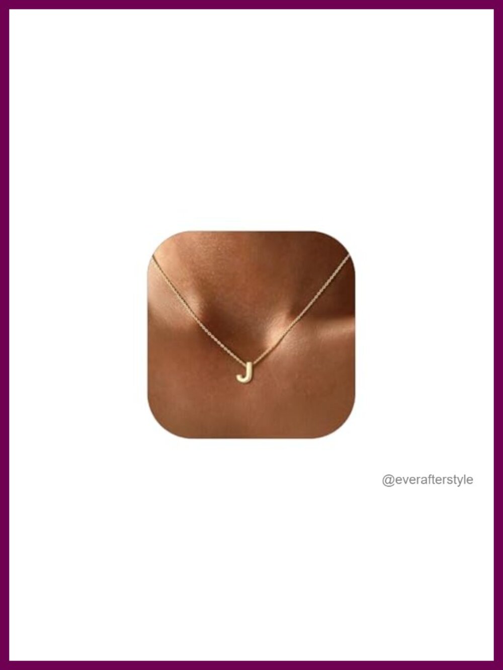 Dainty Initial Necklace Sterling Silver Gold Plated Personalized Jewelry